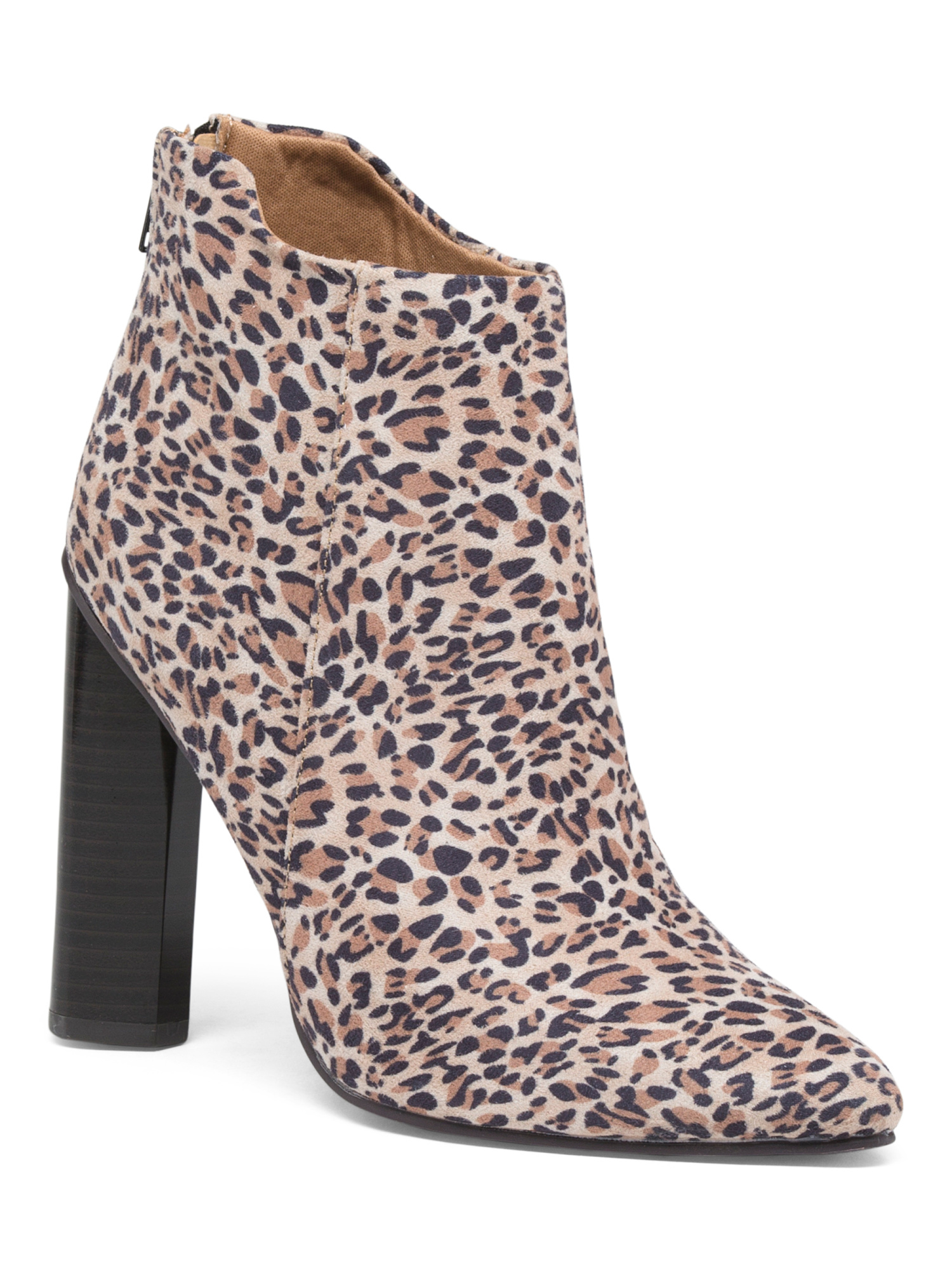 western leopard booties